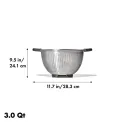 OXO Steel Colander 2.8Ltr - Image 3