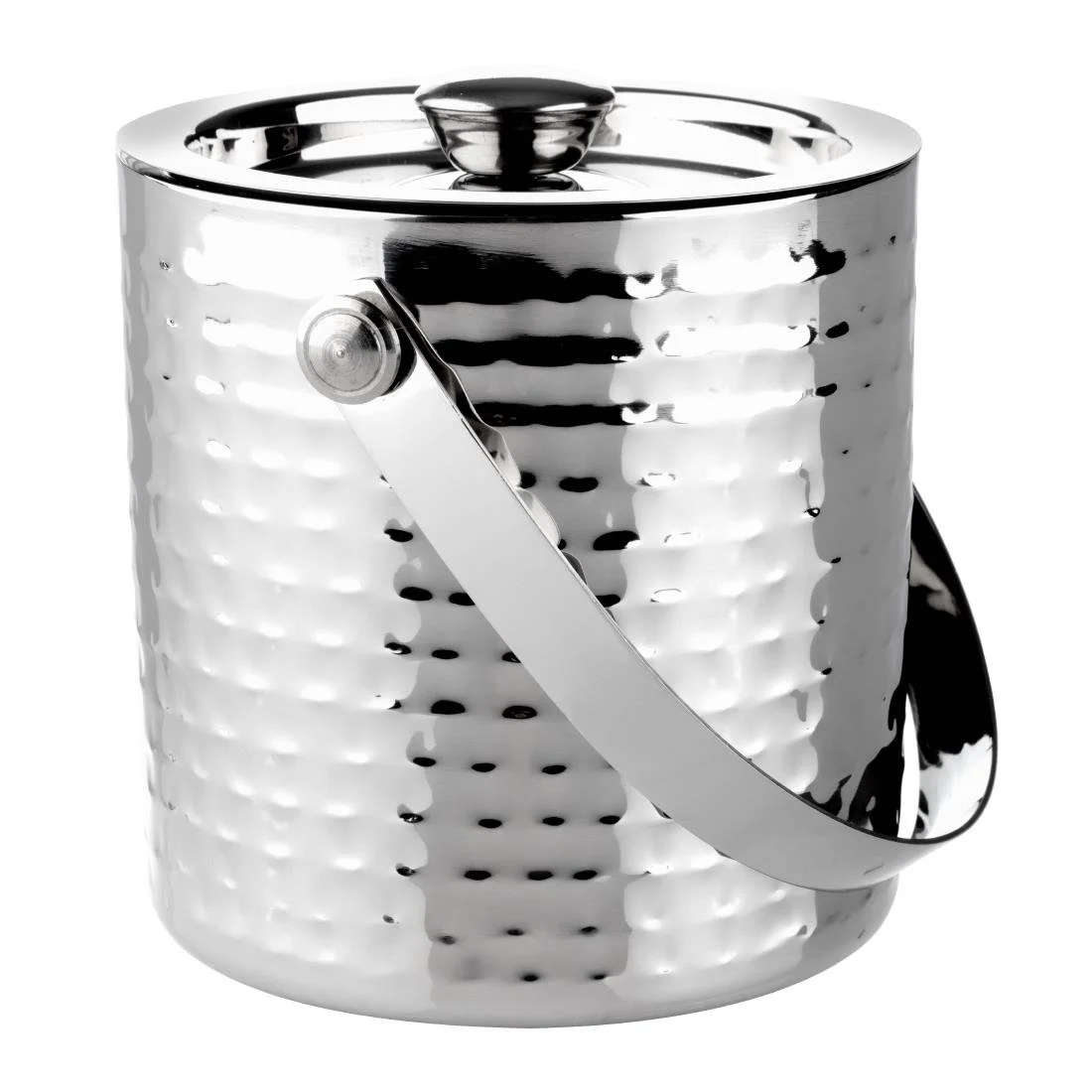 Olympia Hammered Double Wall Ice Bucket 1550ml - Image 1