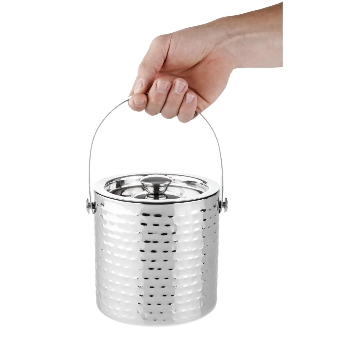 Olympia Hammered Double Wall Ice Bucket 1550ml - Image 6