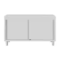 Vogue Standing Floor Cupboard Stainless Steel 900x1500x600mm - Image 3