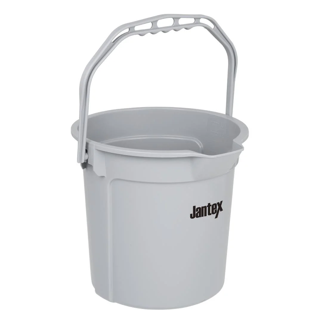 Jantex Grey Graduated Bucket with Pouring Lip 14ltr - Image 2