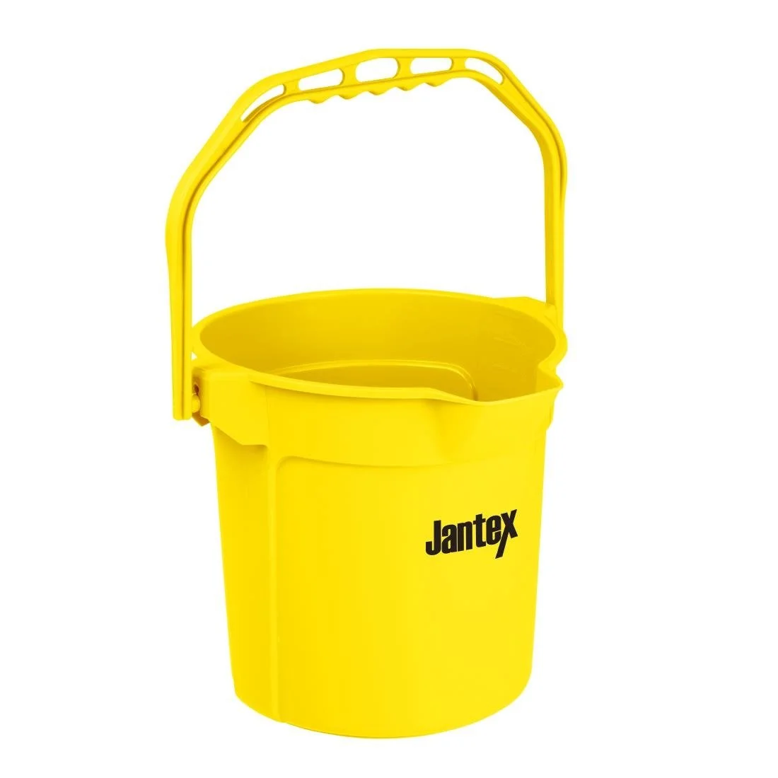 Jantex Yellow Graduated Bucket with Pouring Lip 10ltr - Image 2