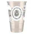 eGreen Printed 2-in-1 Flexy Half-pint Glasses CE Marked to Line (1000 Pack) - Image 1