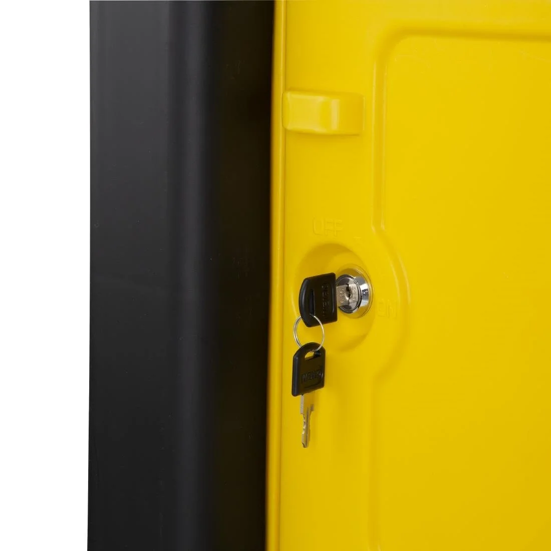 Jantex Cleaning Trolley Black with Lockable Cabinet - Image 4