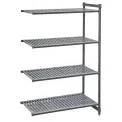 Cambro Camshelving Basics Plus Add-On Unit 4 Tier With Vented Shelves 1630H x 460D mm - Image 1