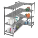 Cambro Camshelving Basics Plus Add-On Unit 4 Tier With Vented Shelves 1630H x 610D mm - Image 2