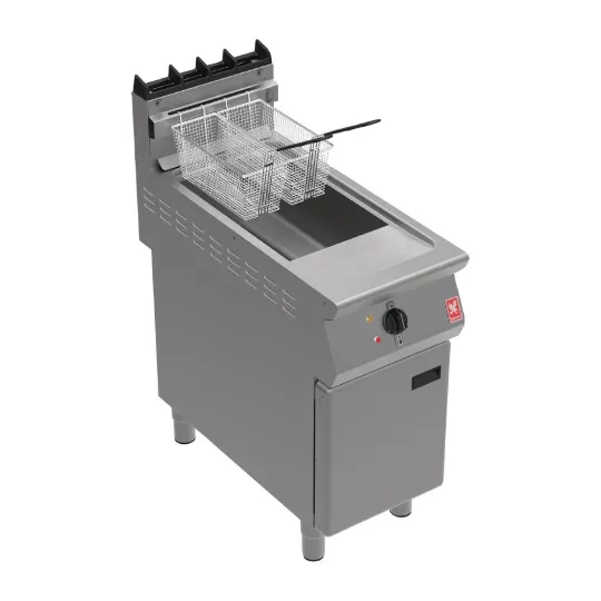 Falcon F900 Free Standing Gas Fryer on Feet with Fryer Angel G9341X