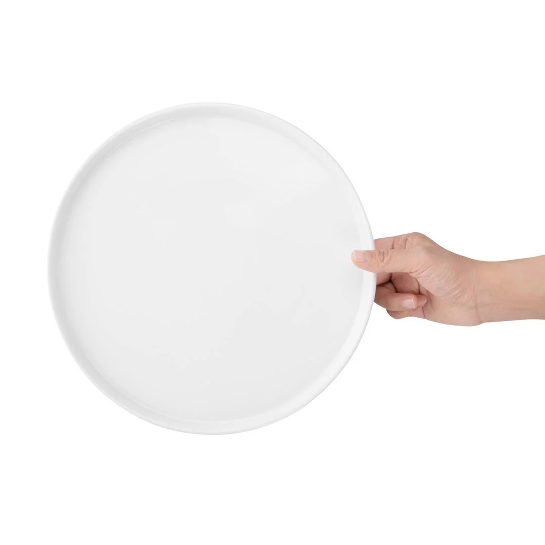 Olympia Whiteware Flat Round Plates 268mm (4 Pack) - Image 8