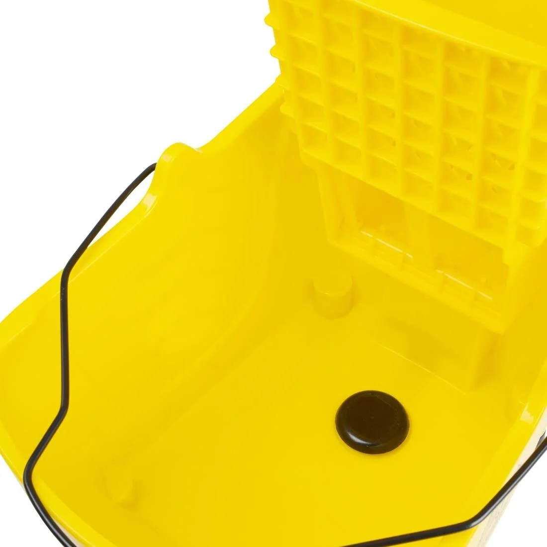 Jantex 25Ltr Mop Bucket with Foot Pedal Release Yellow - Image 4
