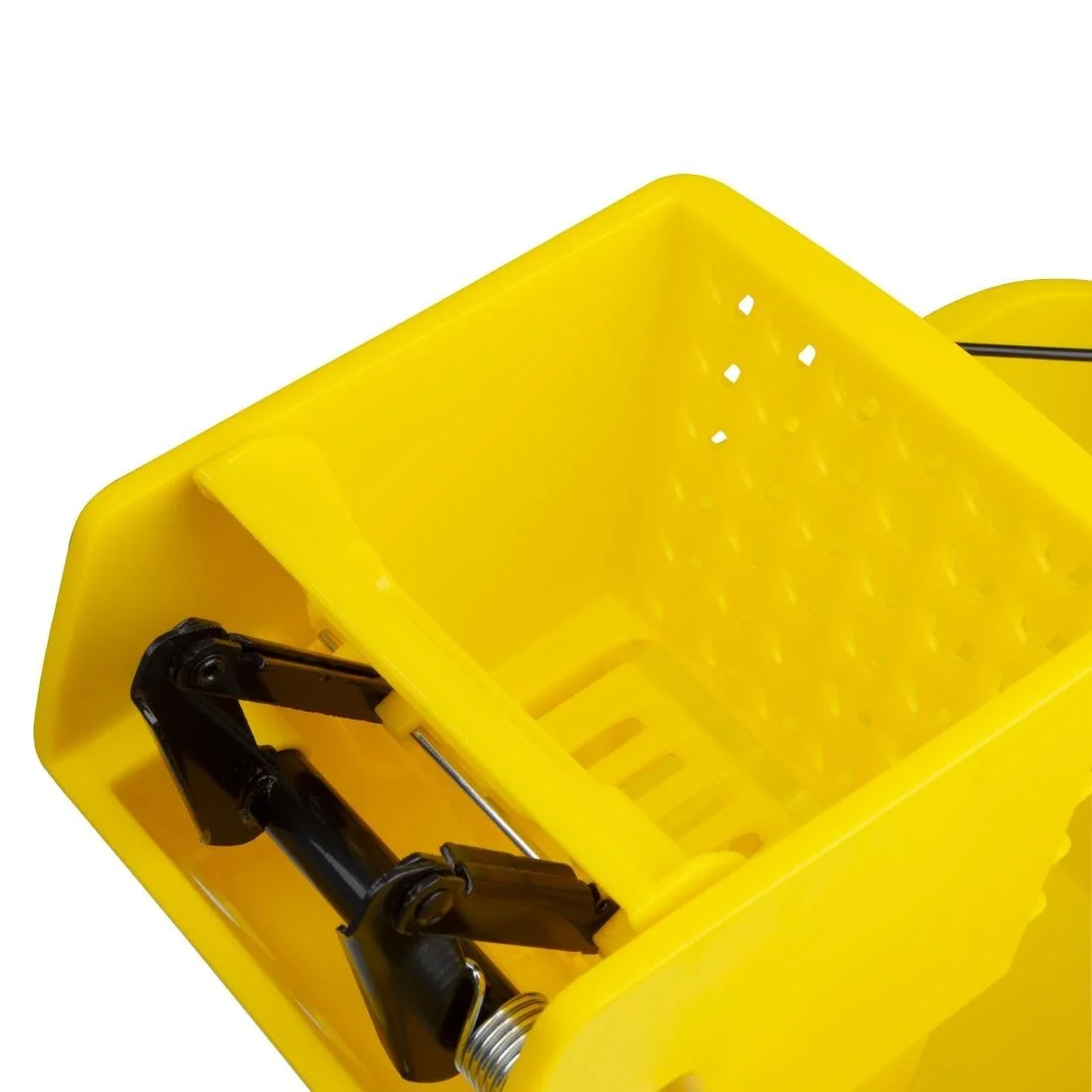 Jantex 25Ltr Mop Bucket with Foot Pedal Release Yellow - Image 5