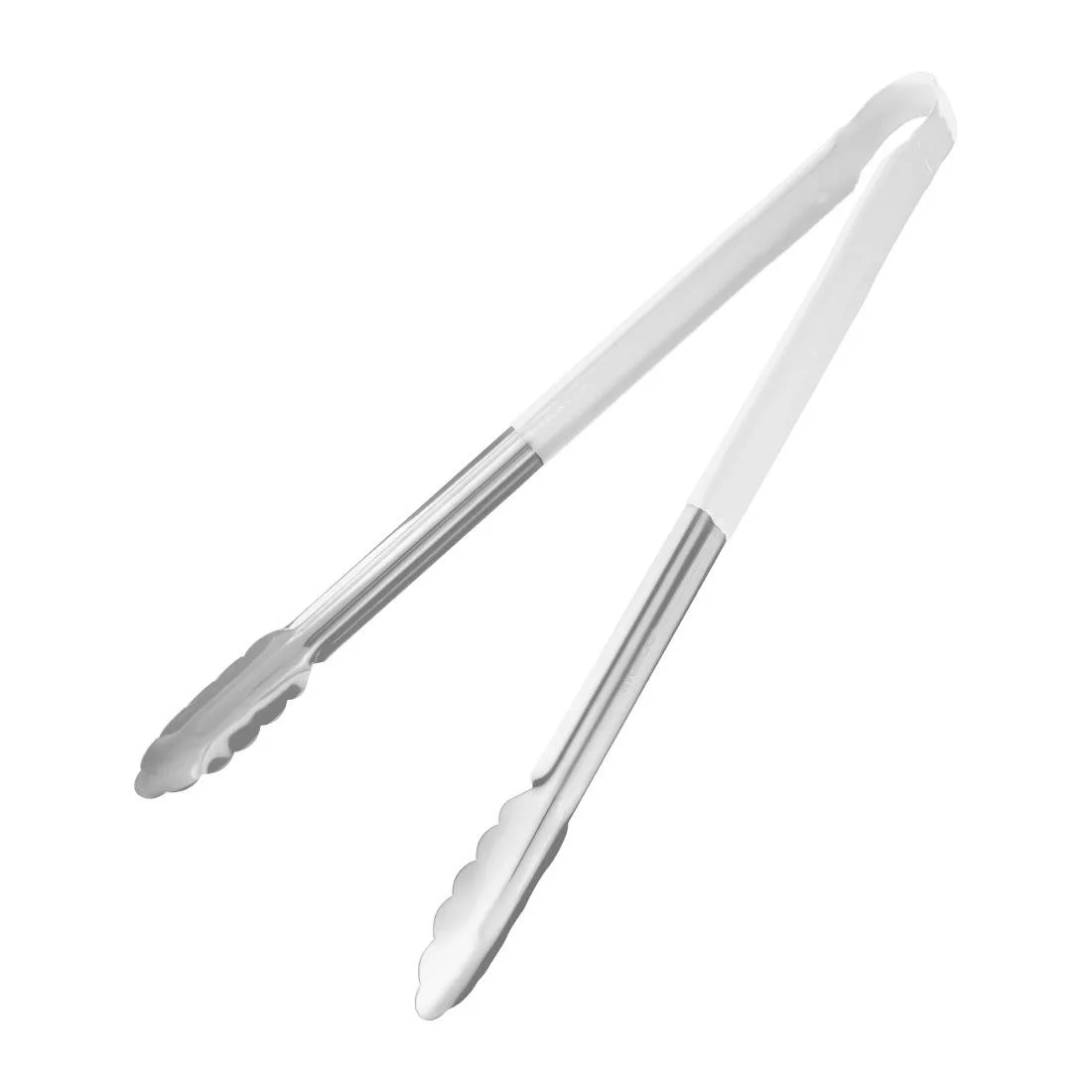 Hygiplas Colour Coded White Serving Tong 405mm - Image 1