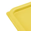 Hygiplas Polycarbonate Square Food Storage Container Lid Yellow - Image 4