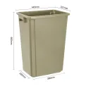 Jantex Slim Bin Beige 60Ltr - Image 5