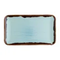 Dudson Harvest Organic Rectangular Plates Turquoise 270x160mm (12 Pack) - Image 1