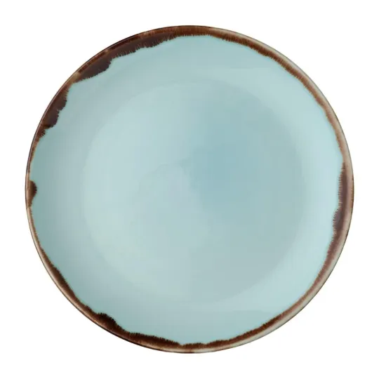 Dudson Harvest Coupe Plates Turquoise 217mm (12 Pack)