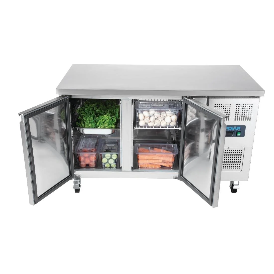 Polar U-Series Double Door Counter Fridge 282Ltr - Image 7