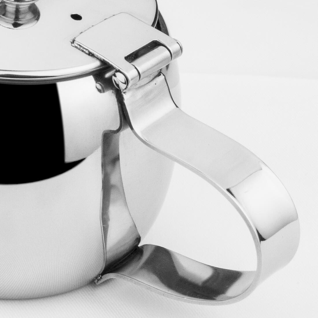 Olympia Non-Drip Teapot Stainless Steel 15oz