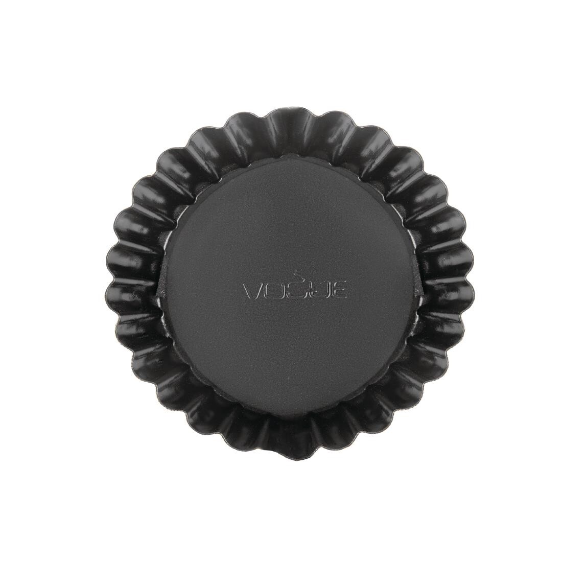 Vogue Non-Stick Deep Fluted Quiche Tin 10cm