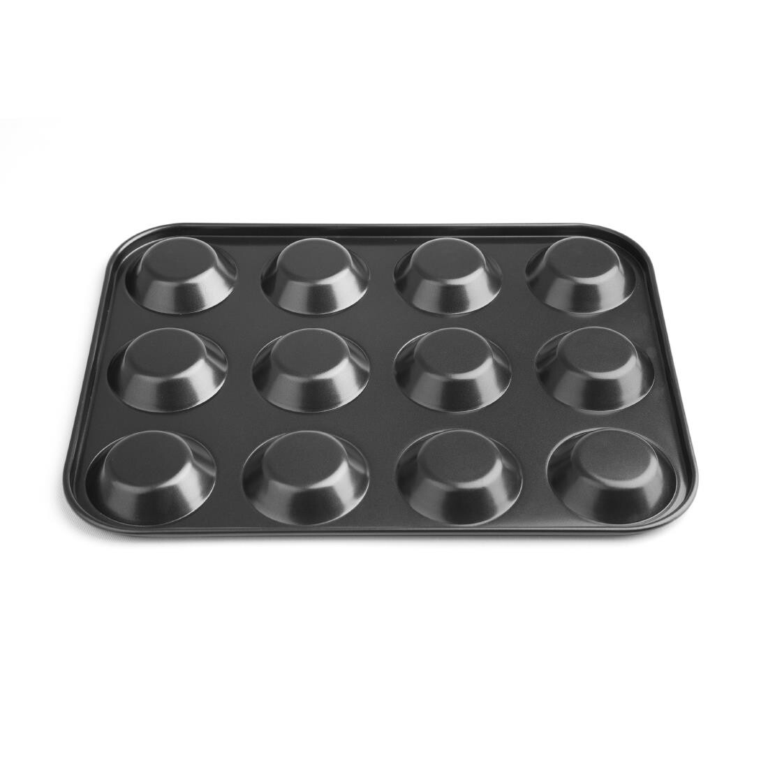 Vogue Carbon Steel Non-Stick Mini Muffin Tray 12 Cup