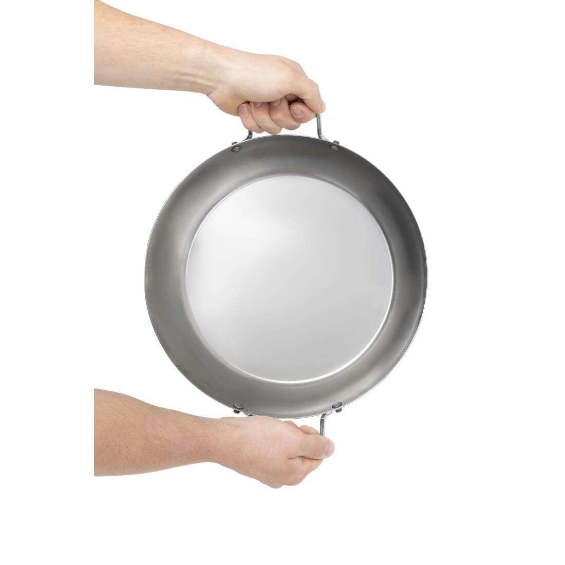 Vogue Black Iron Paella Pan 325mm