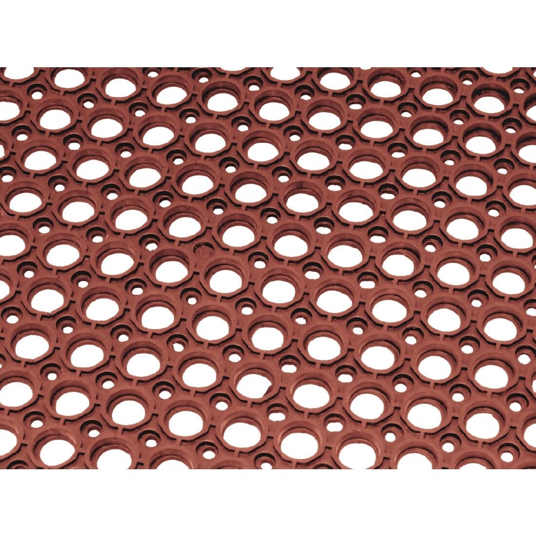 Jantex Rubber Anti Fatigue Mat Red