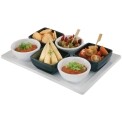 APS Pure Melamine Black Square Mini Bowl