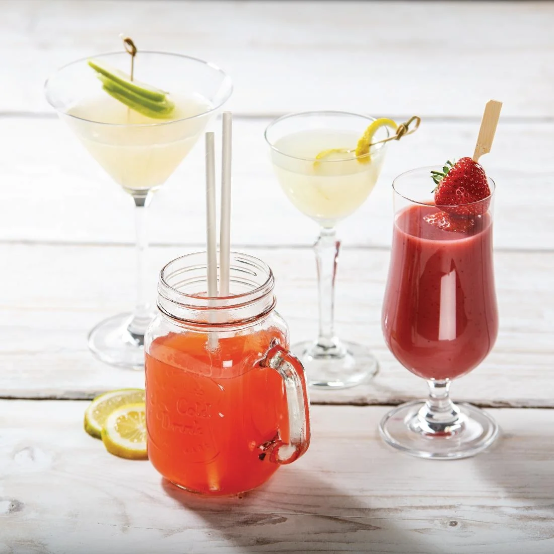 Olympia Crystal Hurricane Glasses 340ml