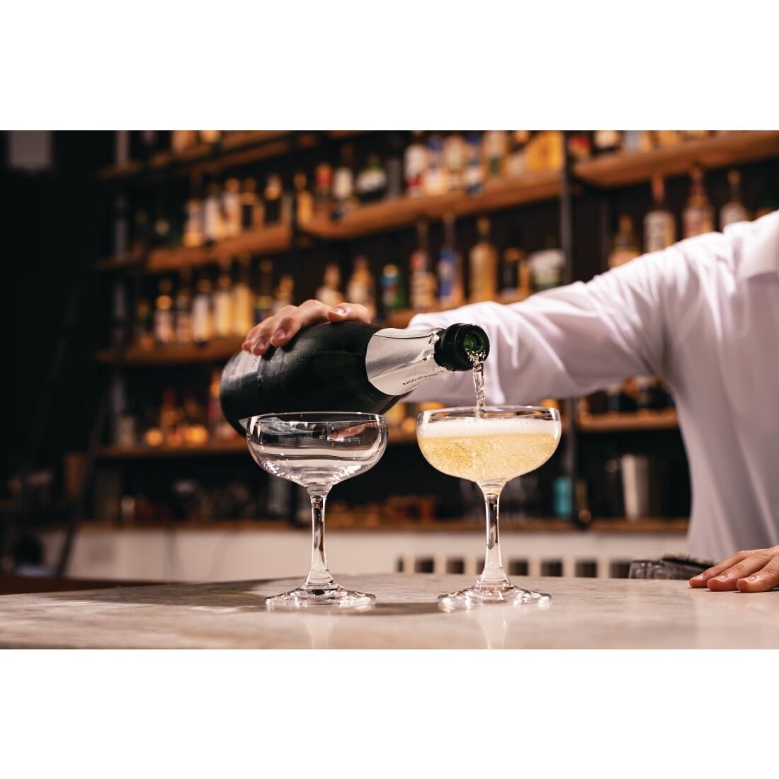 Olympia Bar Collection Crystal Champagne Saucers 220ml