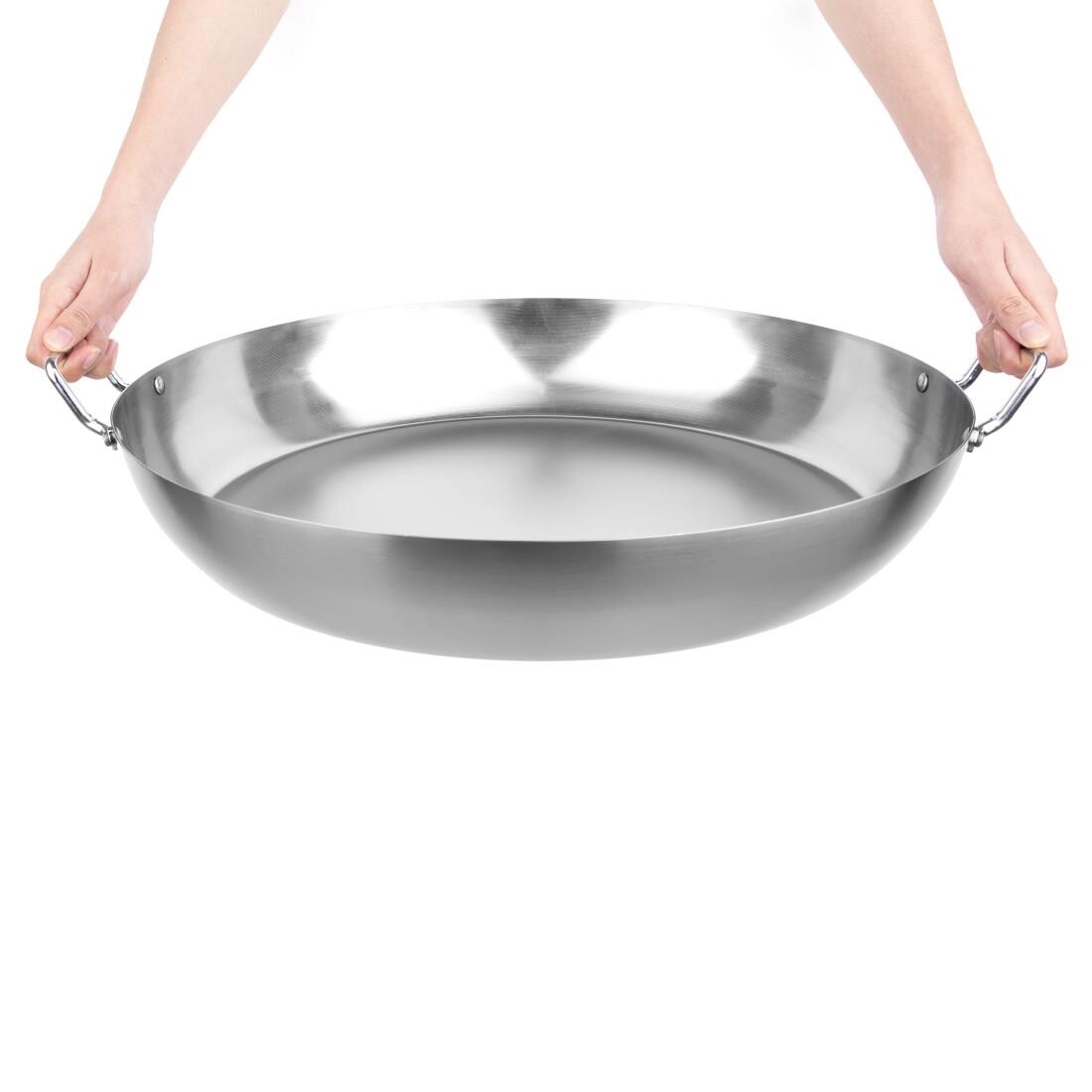 Vogue Black Iron Paella Pan 508mm