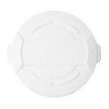 Vogue White Round Container Bin Lid Large