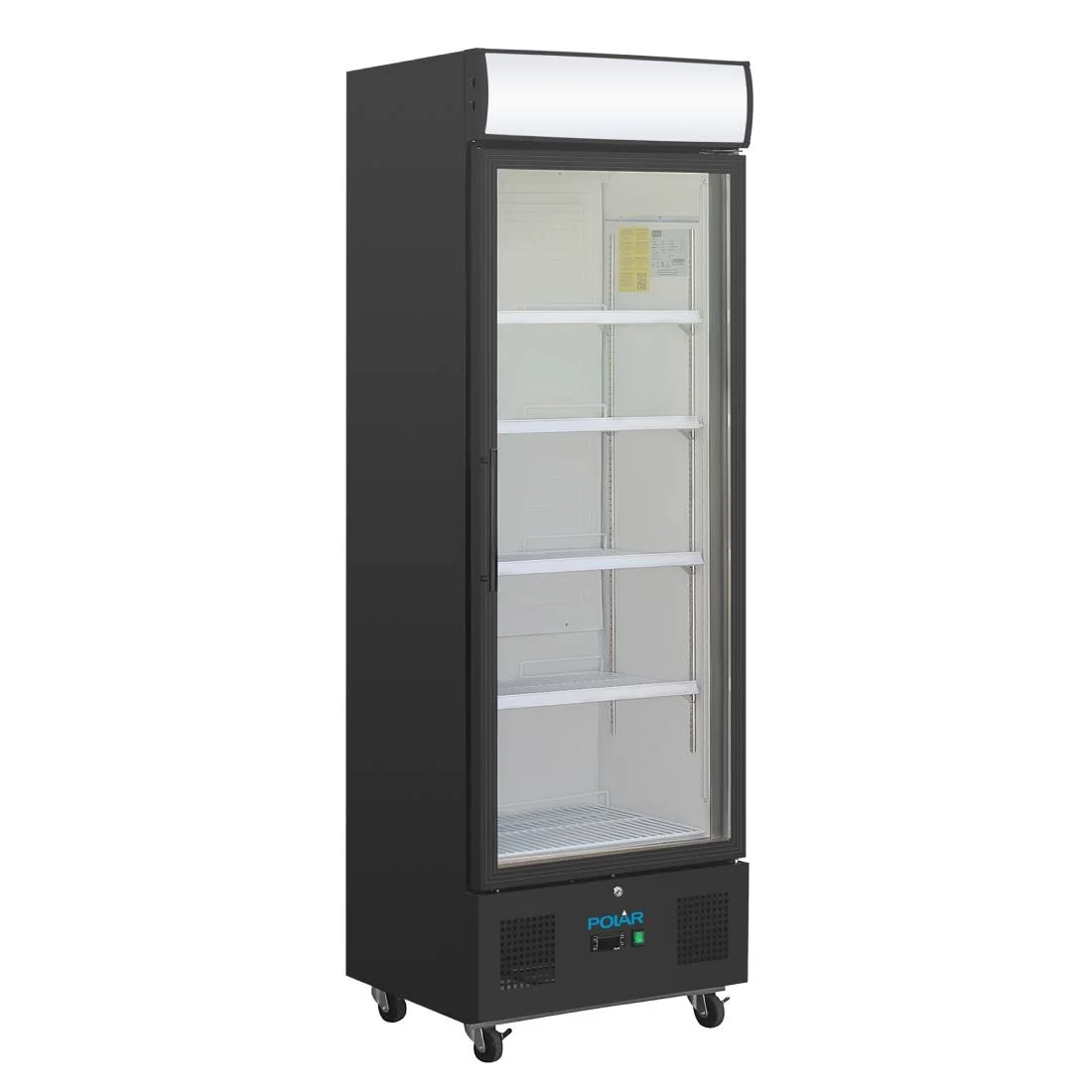 Polar G-Series Upright Display Fridge 368Ltr Black - Image 1