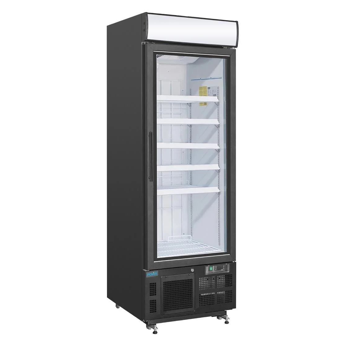 Polar G-Series Upright Display Freezer 412Ltr Black - Image 1
