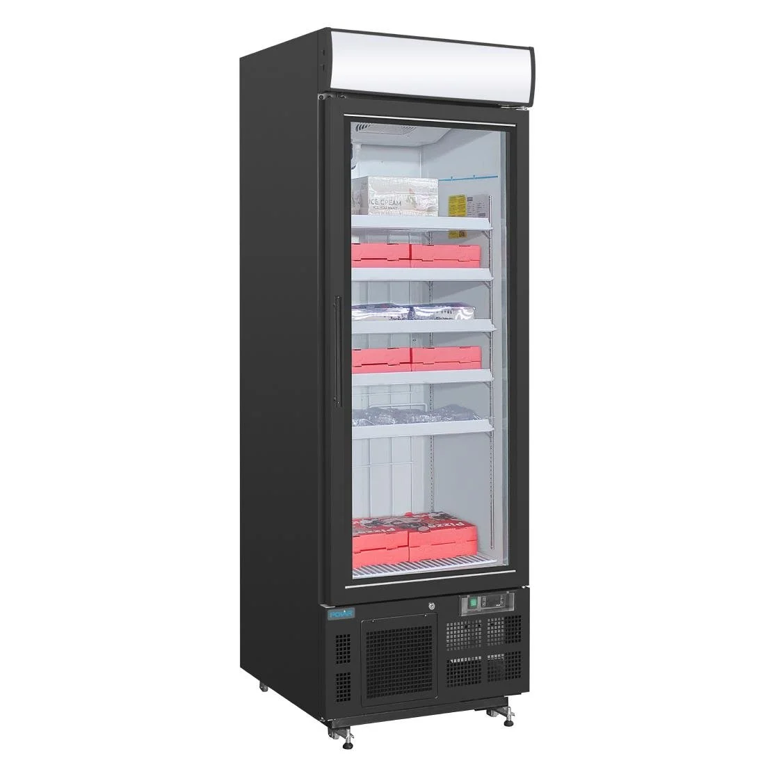 Polar G-Series Upright Display Freezer 412Ltr Black - Image 4