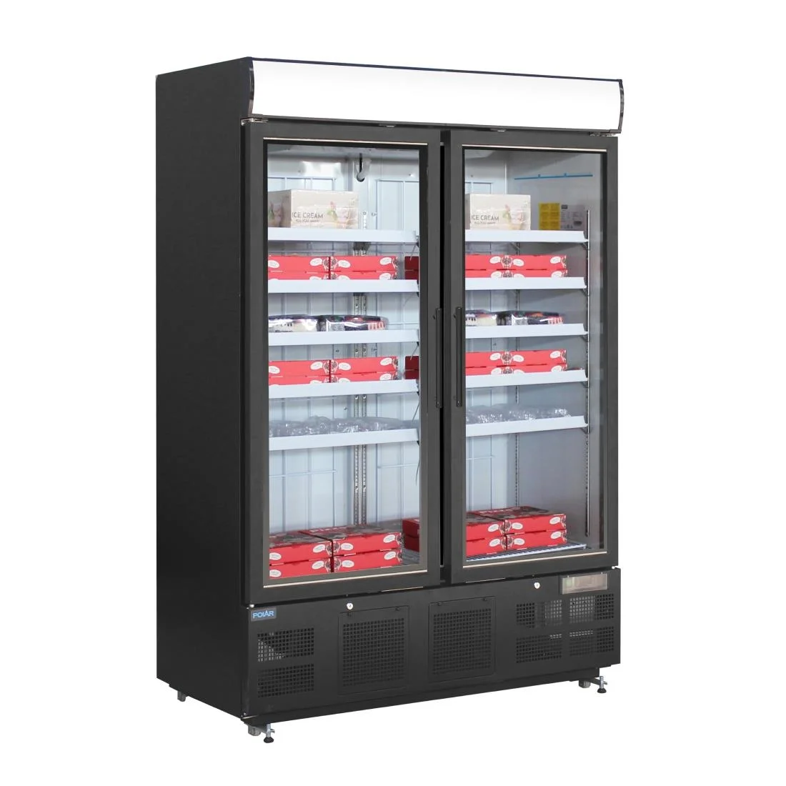 Polar G-Series Upright Display Freezer 920Ltr Black - Image 5