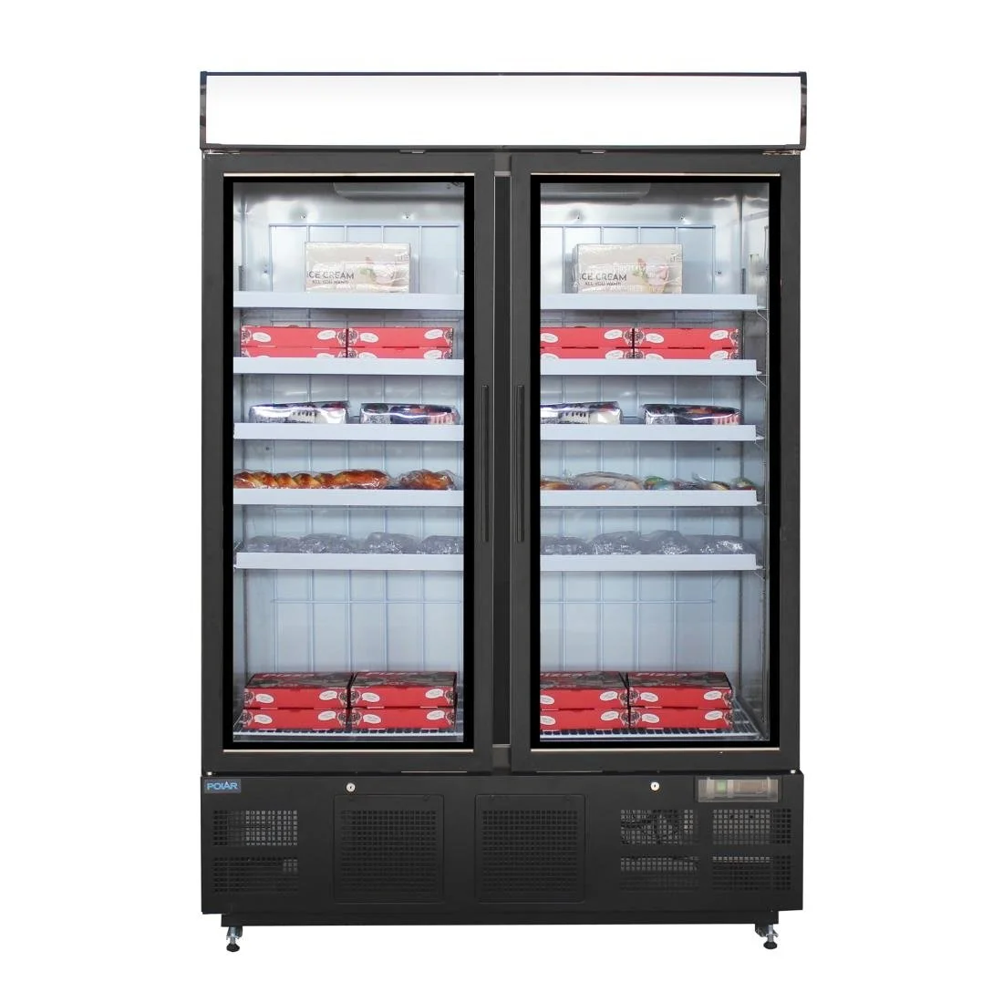 Polar G-Series Upright Display Freezer 920Ltr Black - Image 6