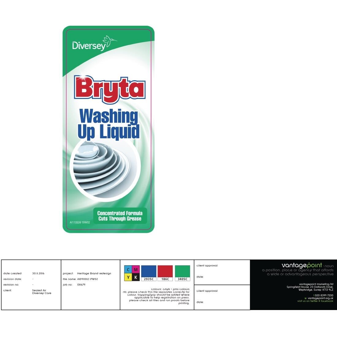 Bryta Washing Up Liquid 1 Litre