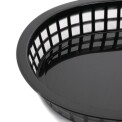 Oval Food Basket Black