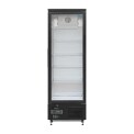 Polar Upright Back Bar Cooler with Hinged Door in Black 307Ltr