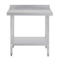 Vogue Stainless Steel Table with Upstand 900mm