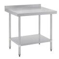 Vogue Stainless Steel Table with Upstand 900mm