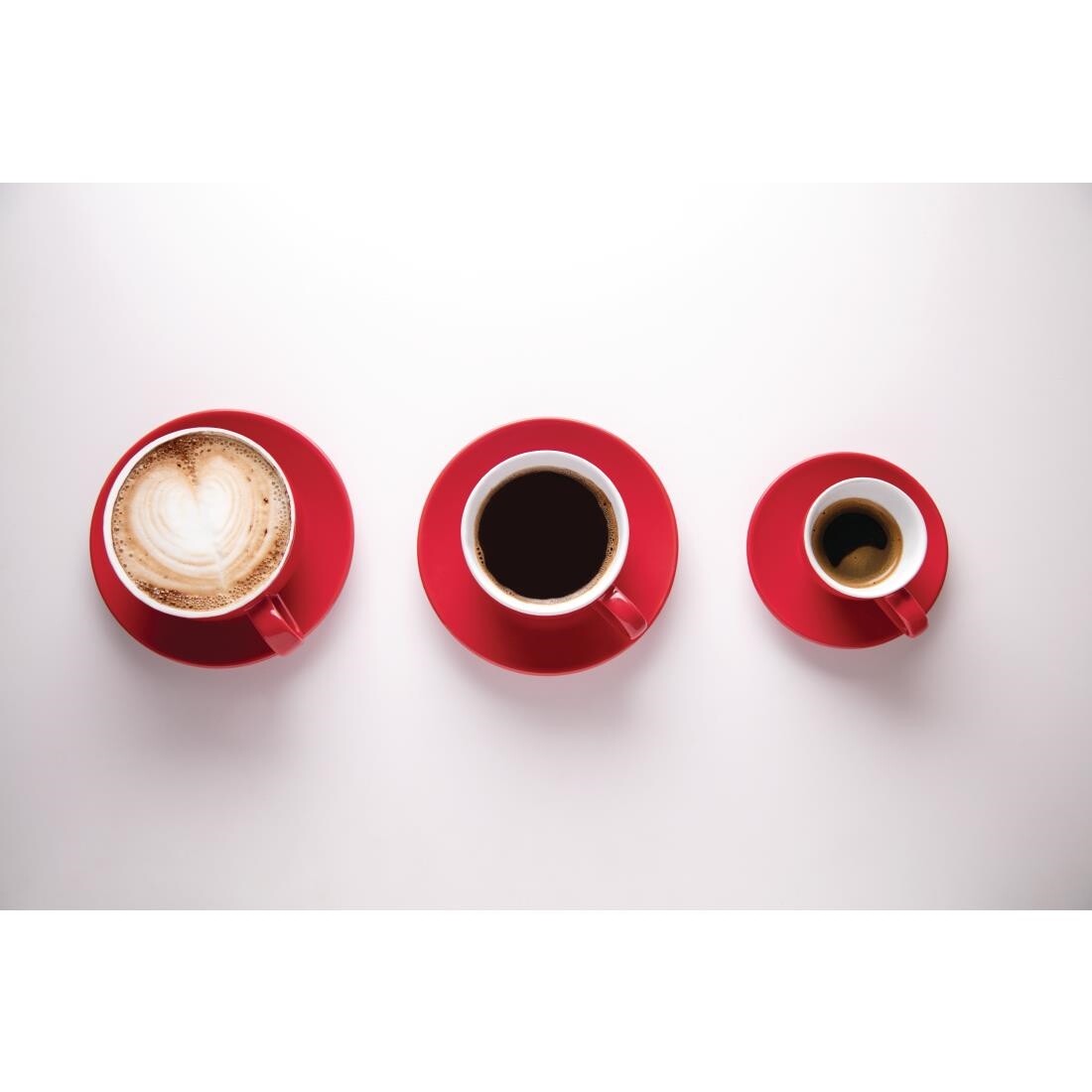 Olympia Cafe Espresso Cups Red 100ml