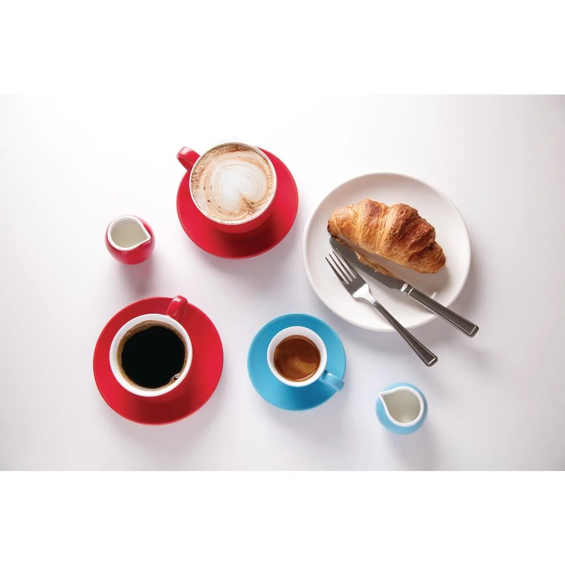 Olympia Cafe Espresso Saucers Blue