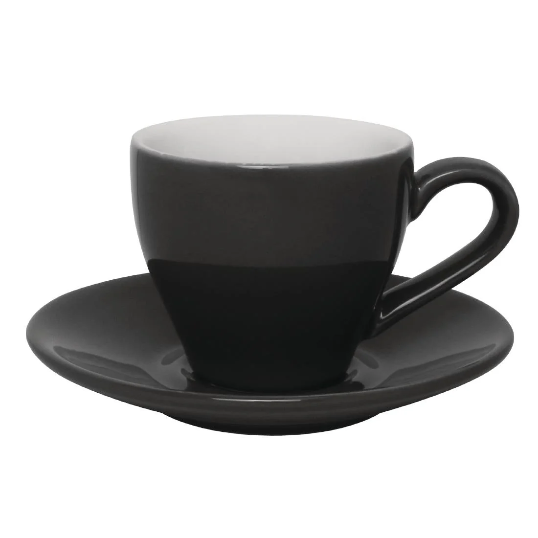 Olympia Cafe Espresso Saucers Charcoal 116.5mm
