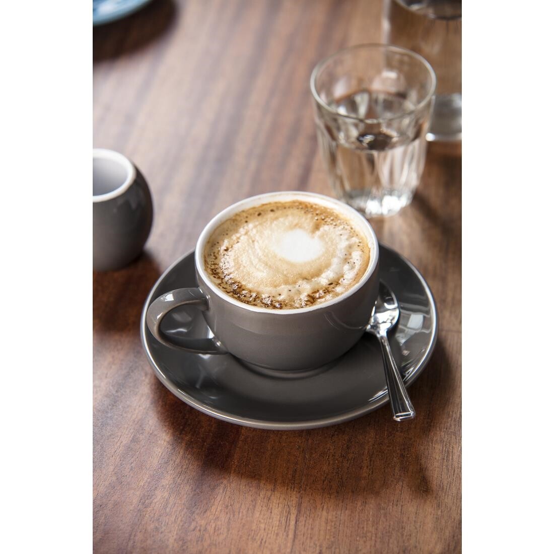 Olympia Cafe Cappuccino Cups Charcoal 340ml