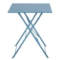 Bolero Seaside Blue Pavement Style Steel Table Square 600mm