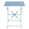 Bolero Seaside Blue Pavement Style Steel Table Square 600mm