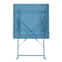 Bolero Seaside Blue Pavement Style Steel Table Square 600mm