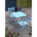 Bolero Seaside Blue Pavement Style Steel Table Square 600mm
