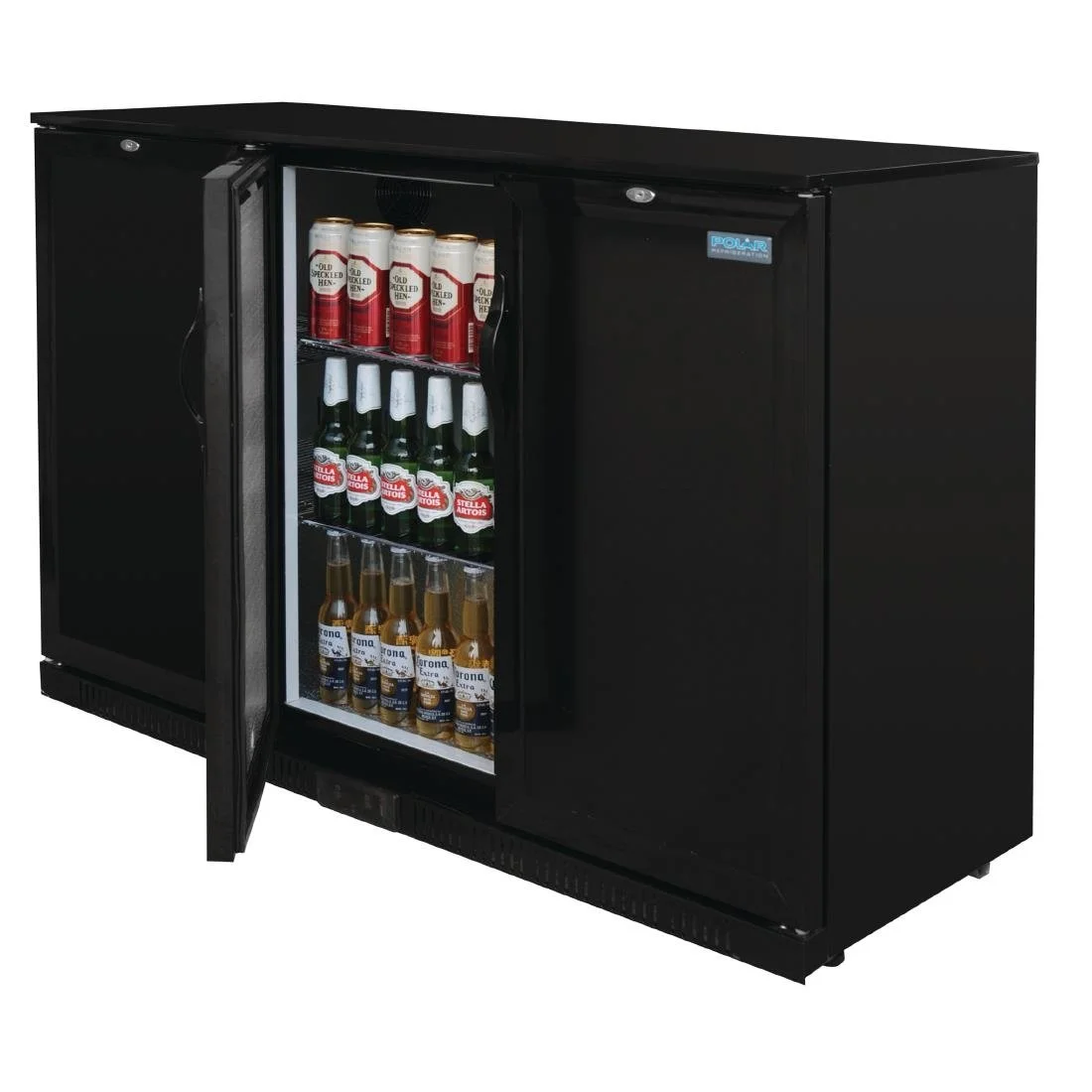 Polar G-Series 900mm Triple Solid Door Back Bar Cooler in Black 330Ltr - Image 7