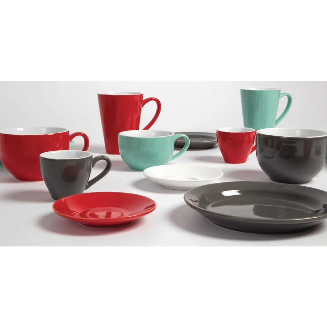Olympia Cafe Espresso Saucers Red 116.5mm